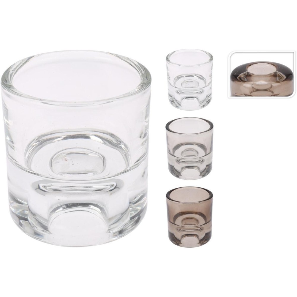 P-TEALIGHT 5X6CM VETRO 3ASS